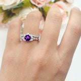 Art Deco Round Two Piece Bridal Ring