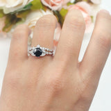Art Deco Round Two Piece Bridal Ring
