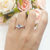Three Stone Marquise Pear Trellis Ring