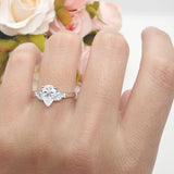 Art Deco Pear Teardrop Vintage Style Ring 