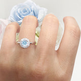 Art Deco Round Halo Vintage Ring