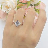 Art Deco Marquise Vintage Style Tapered Ring