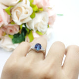 Vintage Style Oval Natural Stone Ring 