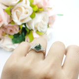Vintage Style Oval Natural Stone Ring 
