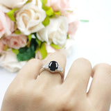 Vintage Style Oval Natural Stone Ring 
