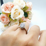 Vintage Style Oval Natural Stone Solitaire Ring