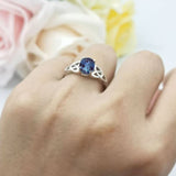 Oval Celtic Trinity Knot Ring