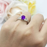 Oval Celtic Trinity Knot Ring