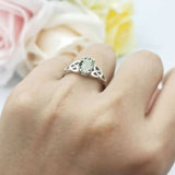 Oval Celtic Trinity Knot Ring