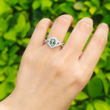 Art Deco Pear Infinity Twisted Ring  