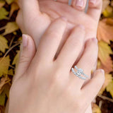 Two Piece Oval Natural Stone Ring