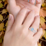 Two Piece Oval Natural Stone Ring