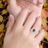 Two Piece Oval Natural Stone Ring