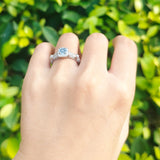 Vintage Round Natural Stone Beaded Ring