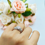 Art Deco Two Piece Bridal Ring