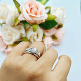 Art Deco Two Piece Bridal Ring