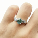 Oval Natural Stone Vintage Marquise Style Ring