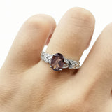 Oval Natural Stone Vintage Marquise Style Ring