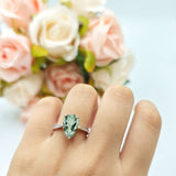 Pear Teardrop Solitaire Tapered Ring