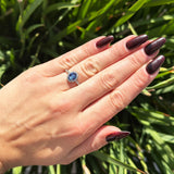 Oval Vintage Style Natural Stone Art Deco Ring