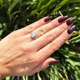 Oval Vintage Style Natural Stone Art Deco Ring