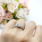 Vintage Style Round Natural Stone Ring