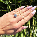 Vintage Style Oval Natural Stone Art Deco Ring