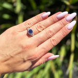 Vintage Style Round Natural Stone Ring