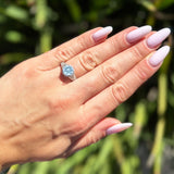 Vintage Style Round Natural Stone Ring