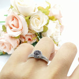 Two Piece Round Natural Stone Ring