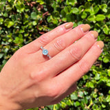 Vintage Style Round Natural Stone Beaded Ring