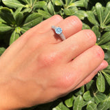 Vintage Style Round Natural Stone Ring