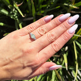 Vintage Style Round Natural Stone Ring