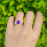 Art Deco Oval Trillium Ring