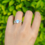 Art Deco Oval Trillium Ring