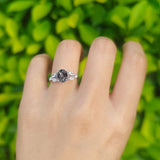 Art Deco Oval Trillium Ring