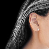 Pearl Leaf Stud Earrings