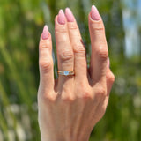 Two Piece Round Solitaire Bridal Gold Ring