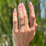 Two Piece Round Solitaire Bridal Gold Ring