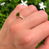 Round Solitaire Gold Ring