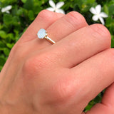 Round Solitaire Gold Ring