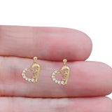Love Stud Earrings