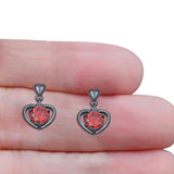 Heart Stud Earrings