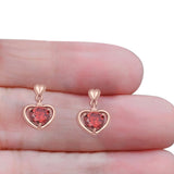 Heart Stud Earrings