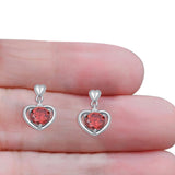 Heart Stud Earrings