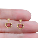 Heart Stud Earrings
