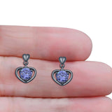 Heart Stud Earrings