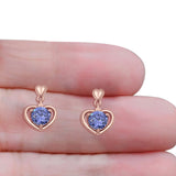 Heart Stud Earrings