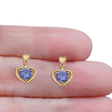Heart Stud Earrings