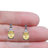 Oval Stud Earrings